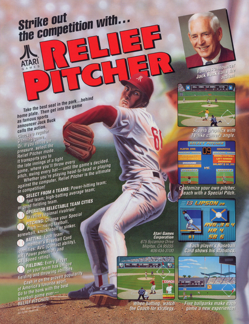 Relief Pitcher (set 1, 07 Jun 1992 / 28 May 1992) flyer
