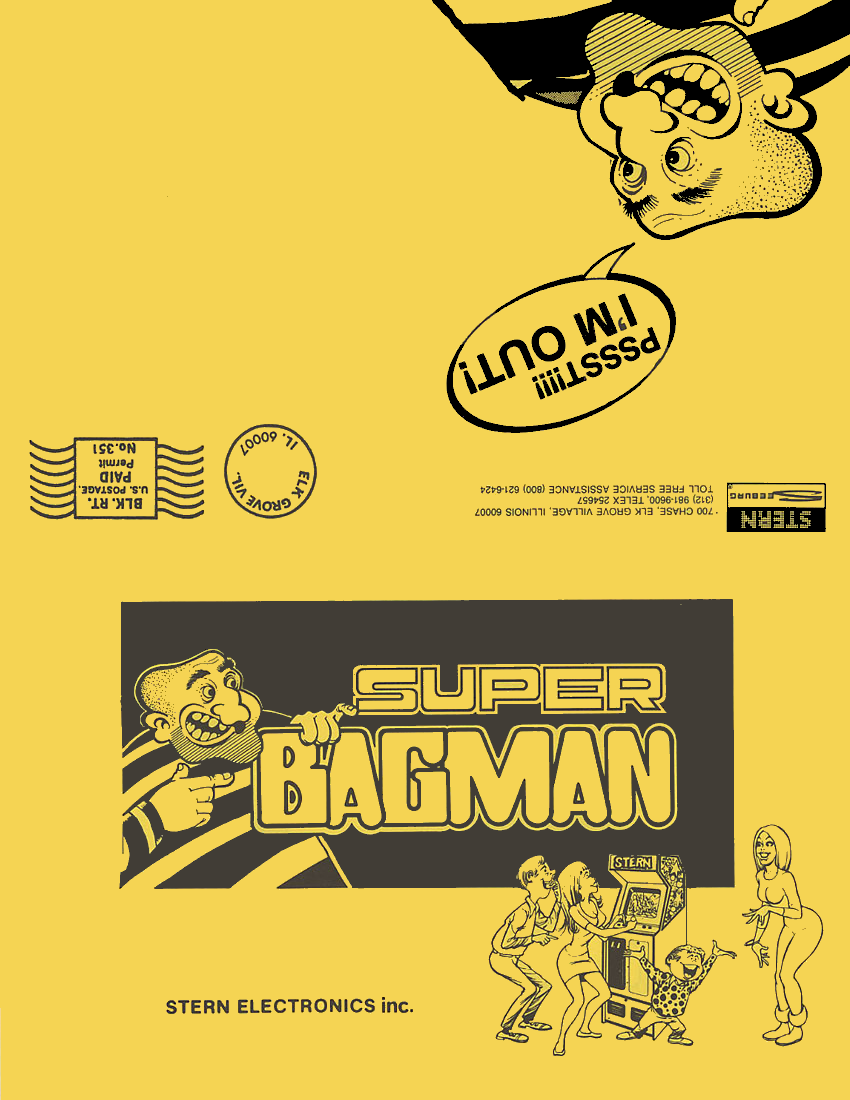Super Bagman (Stern Electronics) flyer