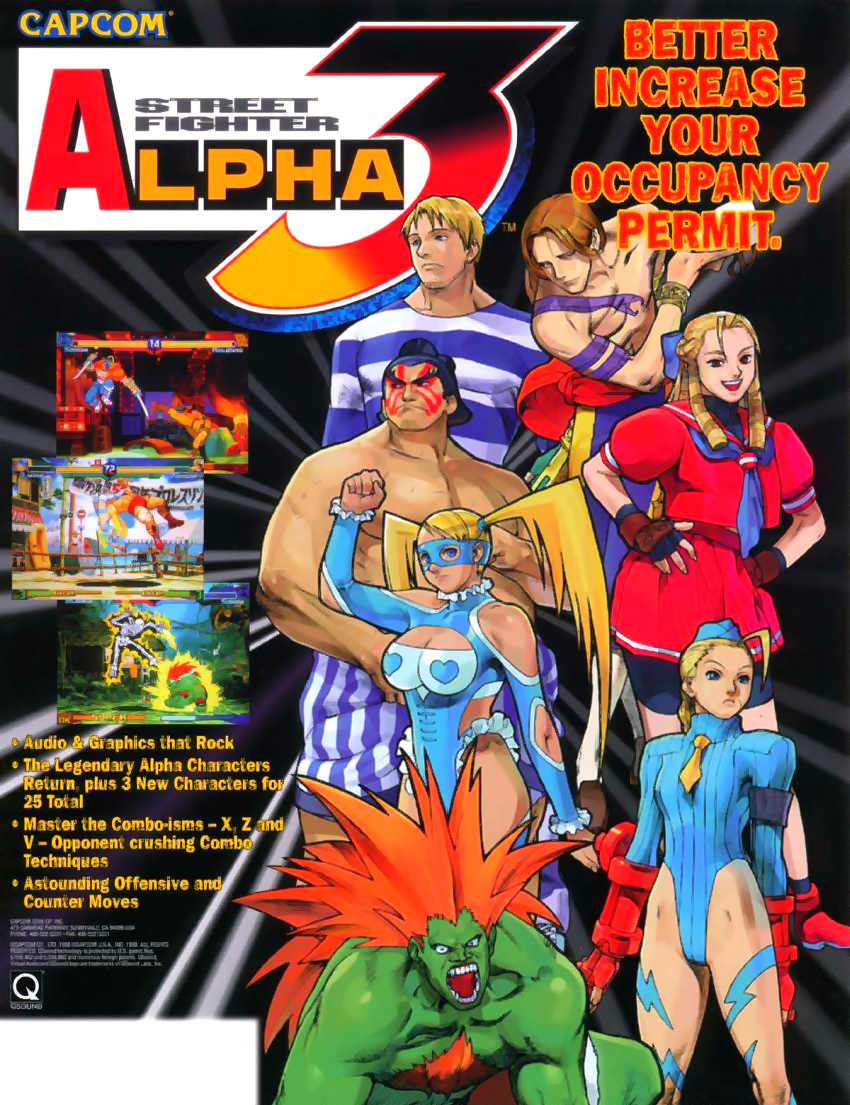 Street Fighter Alpha 3 (Euro 980904) flyer