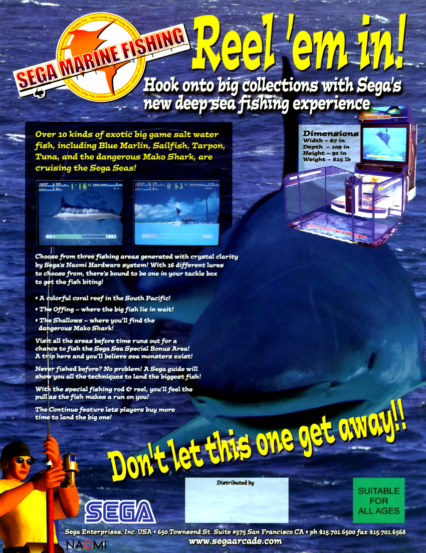 Sega Marine Fishing flyer