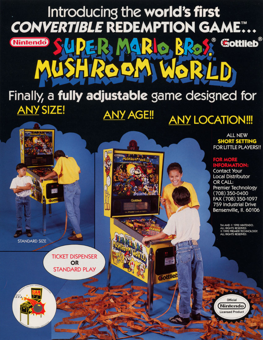 Super Mario Brothers Mushroom World flyer