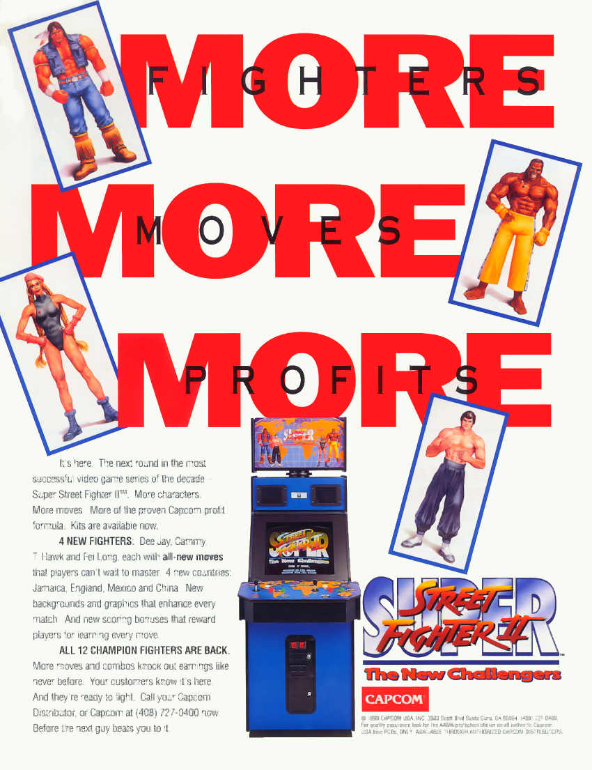 Super Street Fighter II: The New Challengers (World 930911) flyer