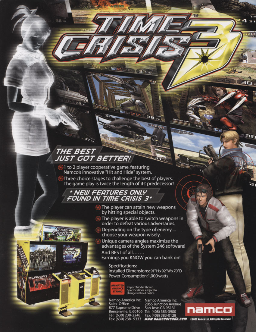 Time Crisis 3 (TST1) flyer
