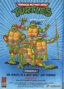 Teenage Mutant Hero Turtles (UK 4 Players, version F) flyer