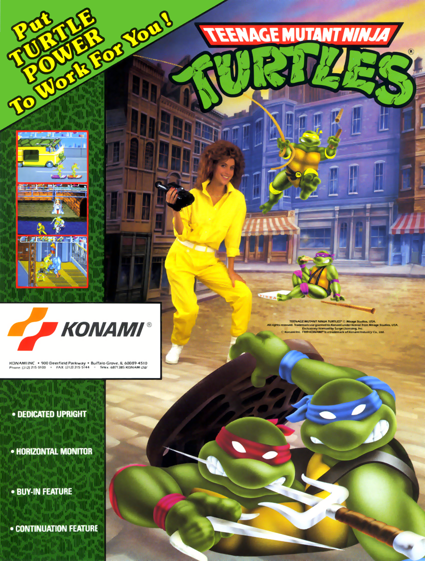 Teenage Mutant Ninja Turtles (World 4 Players, version X) flyer