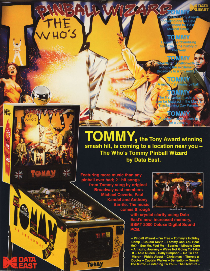 The Who's Tommy Pinball Wizard (4.00) flyer