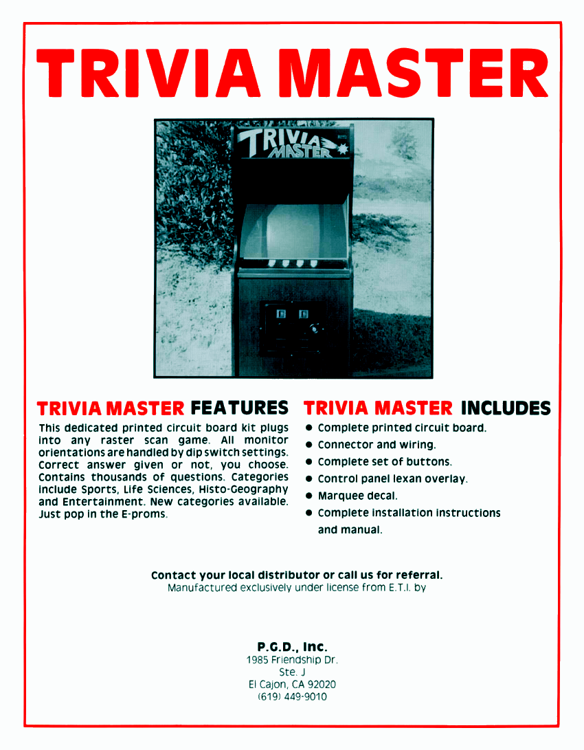 Trivia Master (set 3) flyer