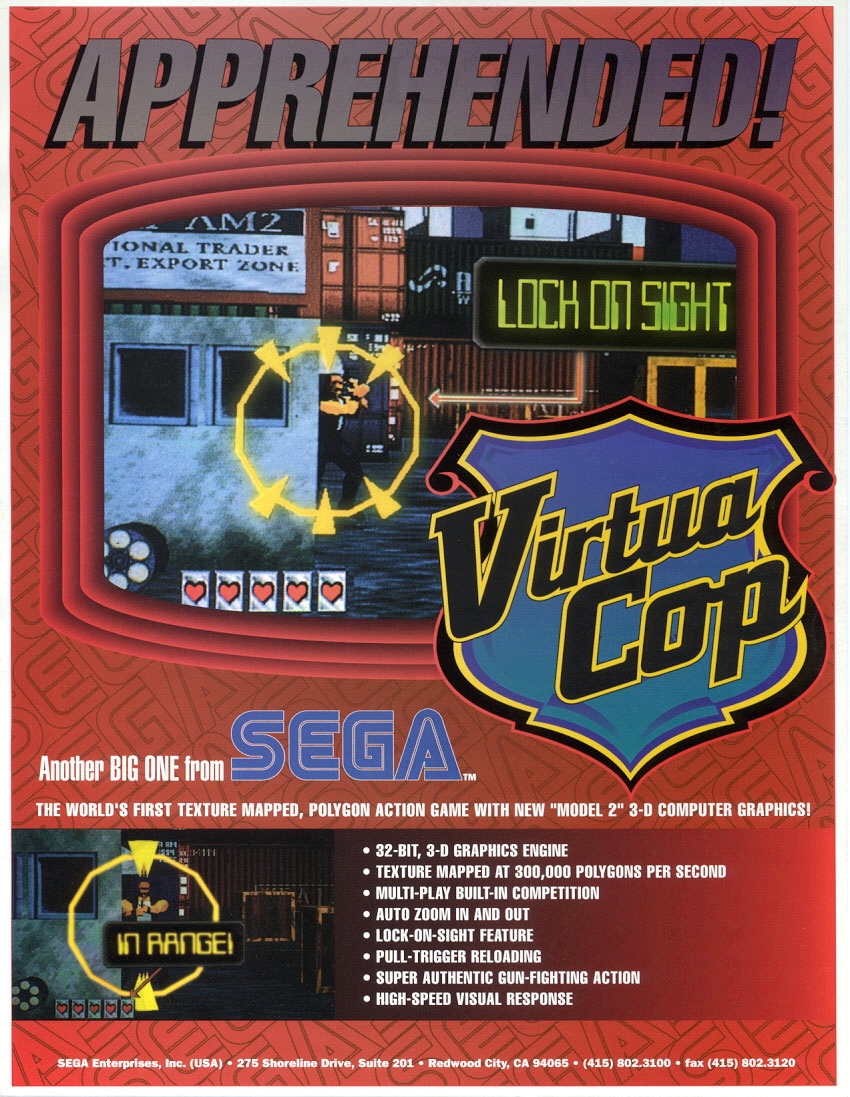 Virtua Cop (Revision B) flyer