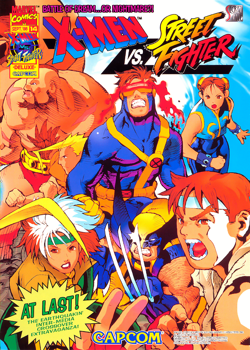X-Men Vs. Street Fighter (Euro 961004) flyer