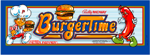 Burger Time (Data East set 1) Marquee