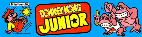 Donkey Kong Junior (US set F-2) Marquee