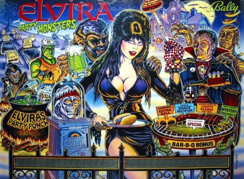 Elvira and the Party Monsters (LA-4) Marquee