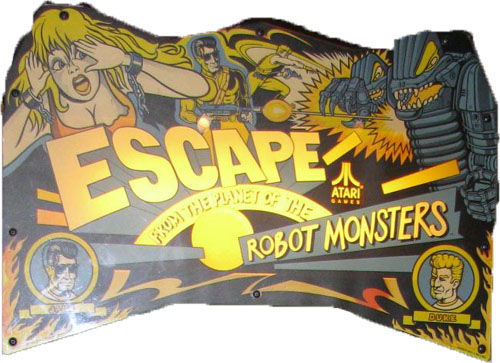 Escape from the Planet of the Robot Monsters (set 1) Marquee