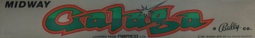 Galaga (Midway set 1) Marquee