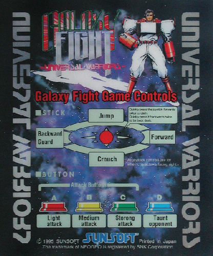 Galaxy Fight: Universal Warriors Marquee
