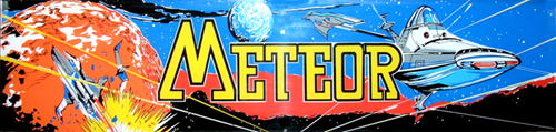 Meteor (bootleg of Asteroids) Marquee