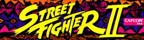 Street Fighter II: The World Warrior (World 910522) Marquee