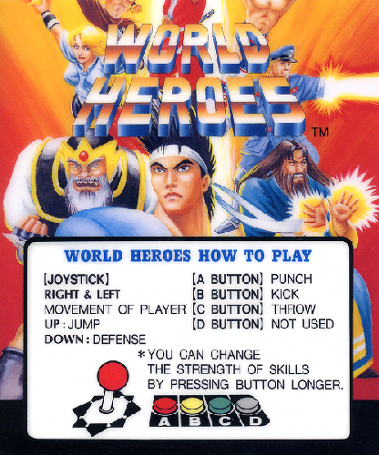 World Heroes (ALM-005) Marquee