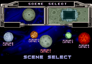 Galaxy Force 2 select screen