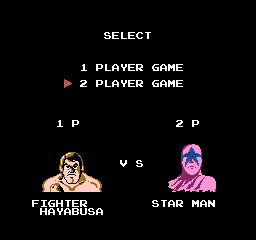 Pro Wrestling (PlayChoice-10) select screen