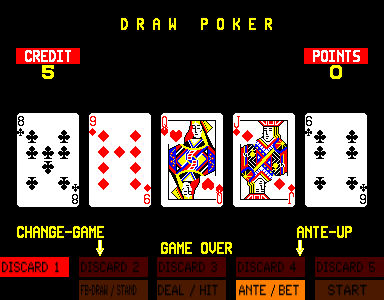 Four In One Poker select screen