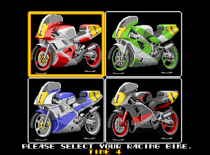 Riding Hero (NGM-006 ~ NGH-006) select screen