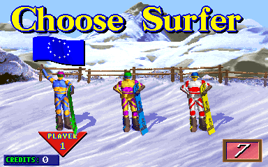 Snow Board Championship (Version 2.1) select screen