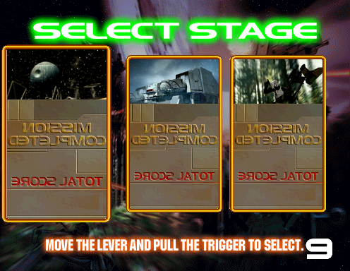 Star Wars Trilogy (Revision A) select screen