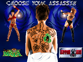 Tattoo Assassins (US prototype) select screen