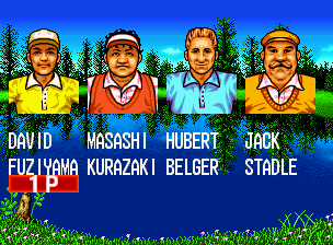 Top Player's Golf select screen