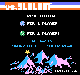 Vs. Slalom select screen