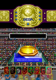 Wrestle War (set 3, World) (8751 317-0103) select screen