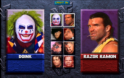 WWF: Wrestlemania (rev 1.30 08/10/95) select screen