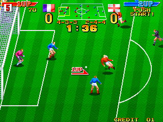 Dream Soccer '94 (World, M107 hardware) Screenshot
