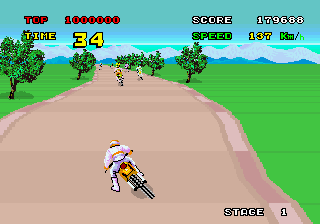 Enduro Racer (YM2151) (FD1089B 317-0013A) Screenshot