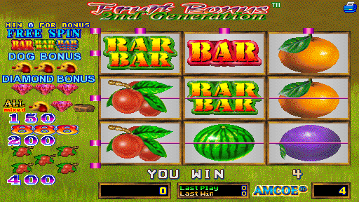 Fruit Bonus 2nd Generation (Version 1.8E Dual) Screenshot