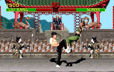 Mortal Kombat (rev 4.0 09/28/92) Screenshot