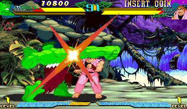Marvel Super Heroes Vs. Street Fighter (Japan 970625) Screenshot