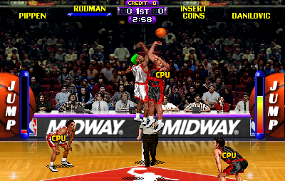 NBA Maximum Hangtime (rev 1.0 11/08/96) Screenshot
