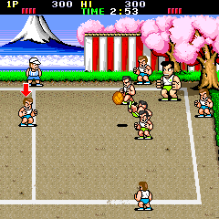 Nekketsu Koukou Dodgeball Bu (Japan) Screenshot