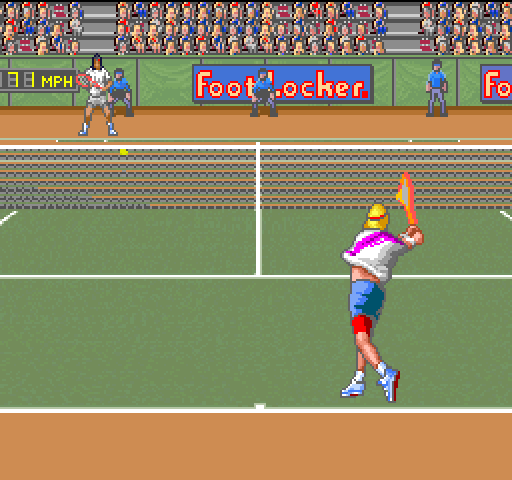 David Crane's Amazing Tennis (Nintendo Super System) Screenshot