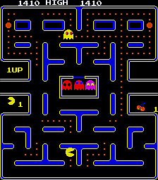 Pac-Man (Galaxian hardware, set 1) Screenshot