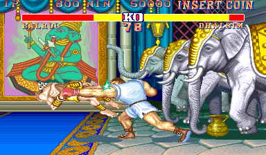 Street Fighter II': Champion Edition (Double K.O. Turbo II, bootleg) Screenshot
