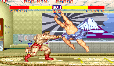 Street Fighter II': Champion Edition (Rainbow, bootleg, set 2) Screenshot