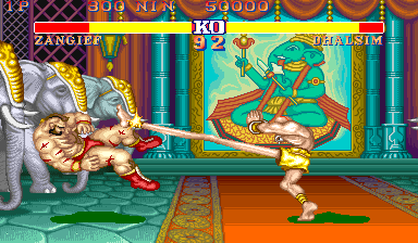 Street Fighter II: The World Warrior (USA 910318) Screenshot