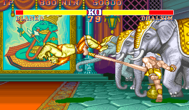 Street Fighter II: The World Warrior (USA 910228) Screenshot