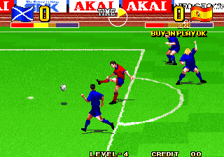 Ultimate 11: The SNK Football Championship / Tokuten Ou: Honoo no Libero, The Screenshot