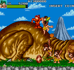 Stoneage (bootleg of Caveman Ninja) Screenshot