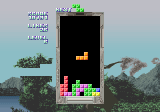 Tetris (set 3, Japan, System 16A) (FD1094 317-0093a) Screenshot