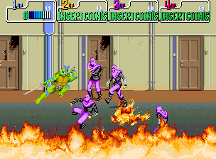 Teenage Mutant Hero Turtles (UK 4 Players, version F) Screenshot